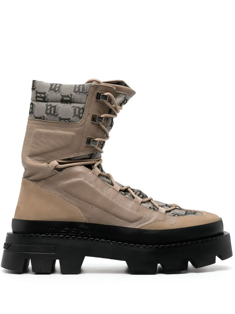 Ibiza jacquard-monogram boots 1