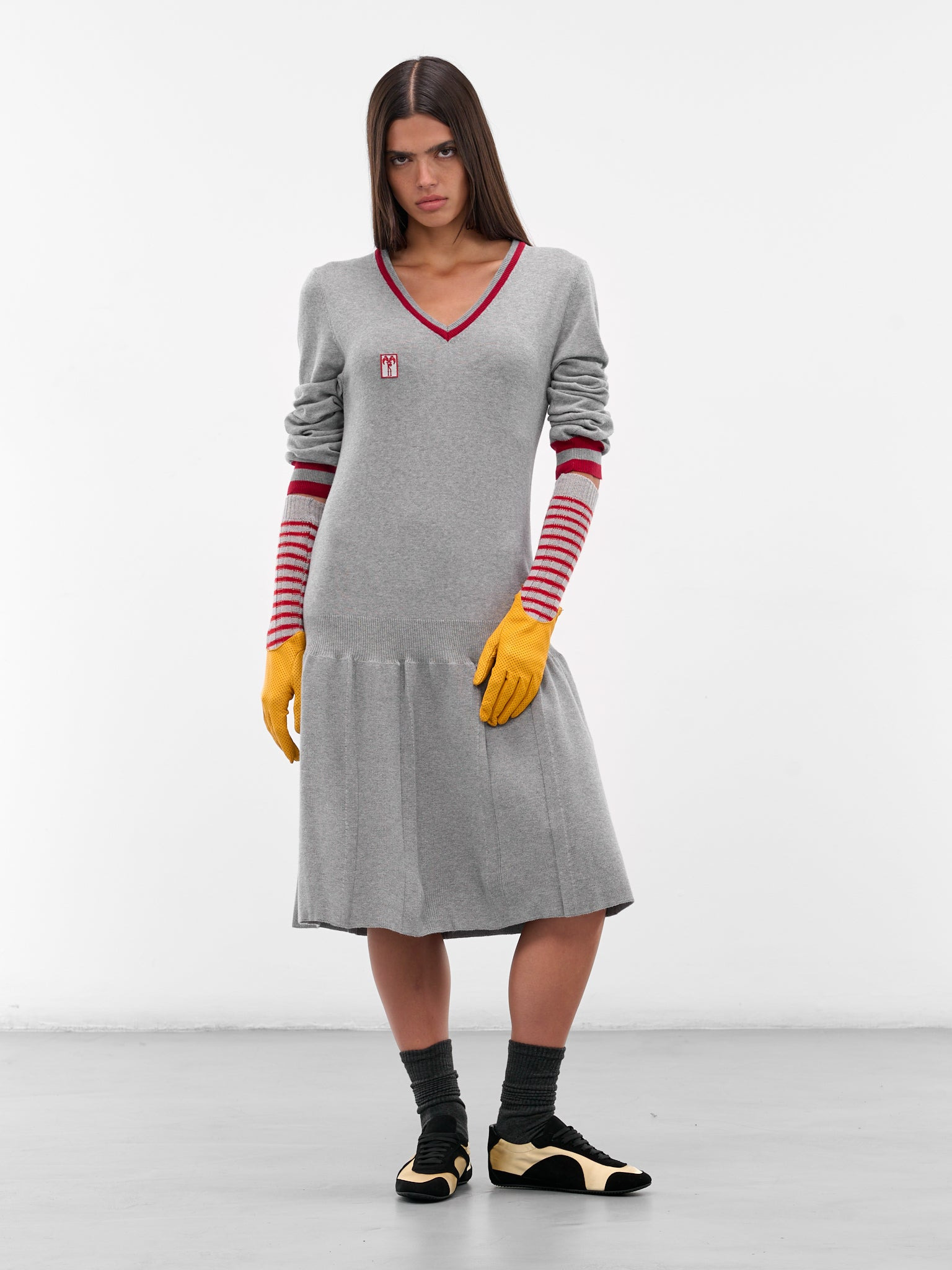 Gray Vivian Knit Mini Dress - 6