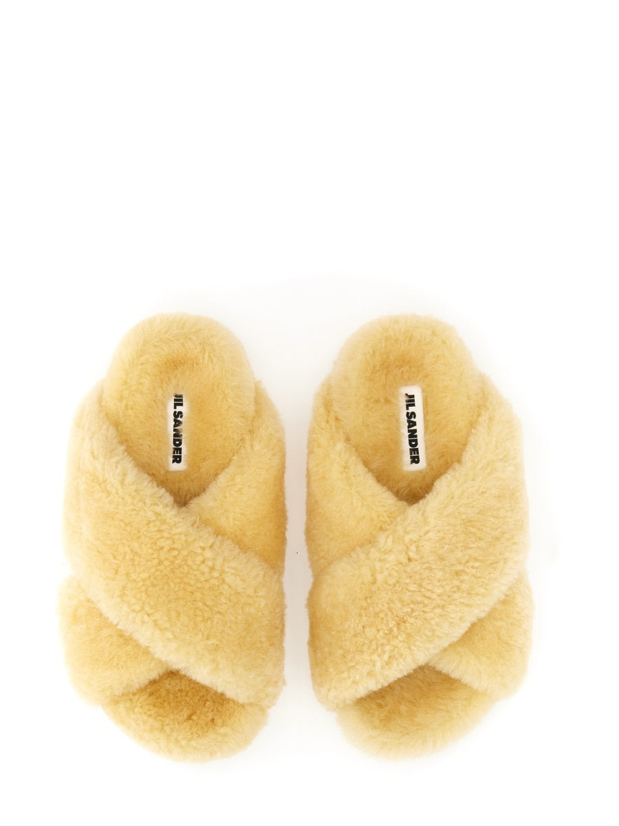 Jil Sander Women Shearling Sandal - 2