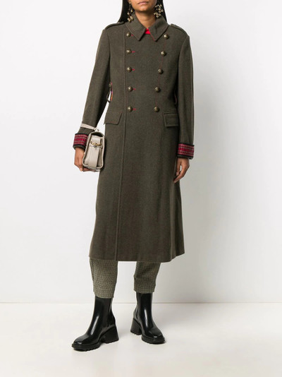 Etro double-breasted flared coat outlook