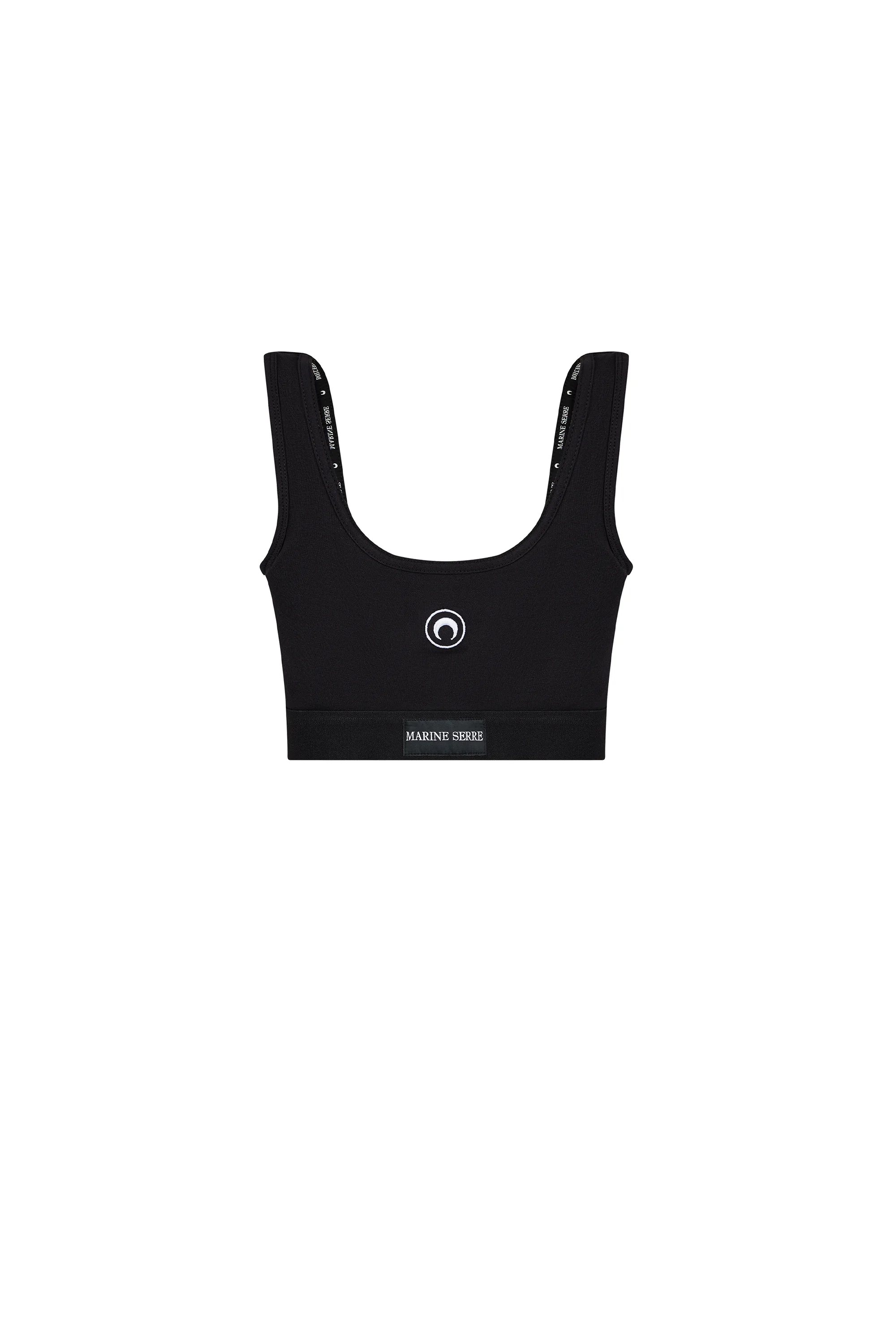 Moon Logo Stretched Jersey Sport Bra - 1