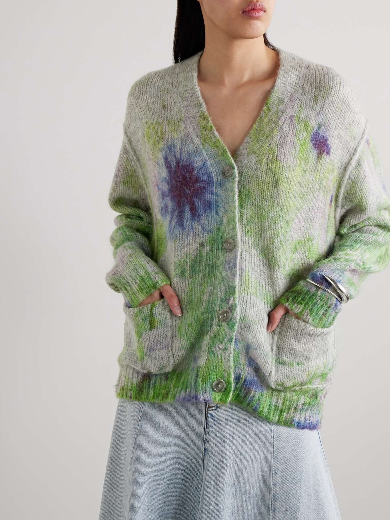 Tie-Dyed Knitted Cardigan - 3