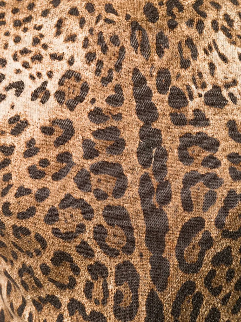 cashmere animal print sweater - 5