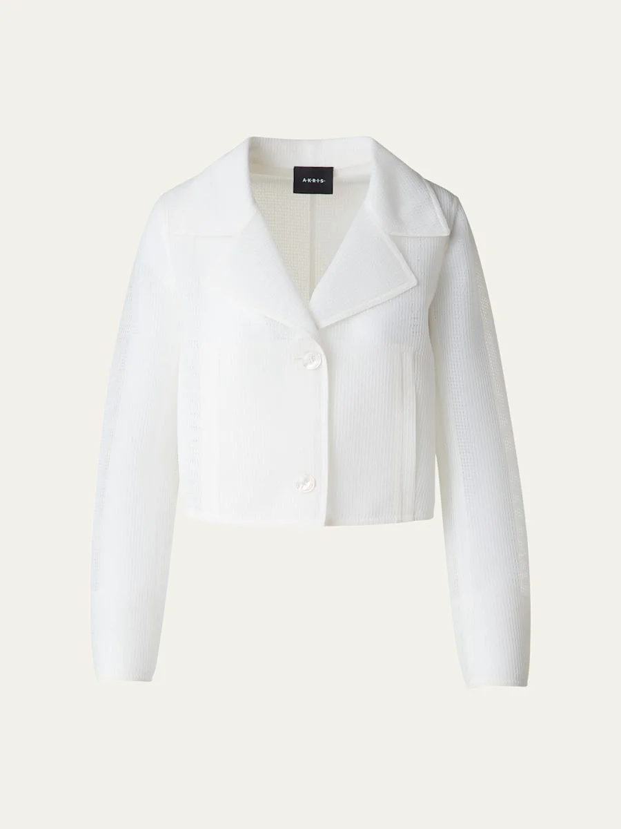 Alice Double Layer Techno Grid Trench Jacket - 1