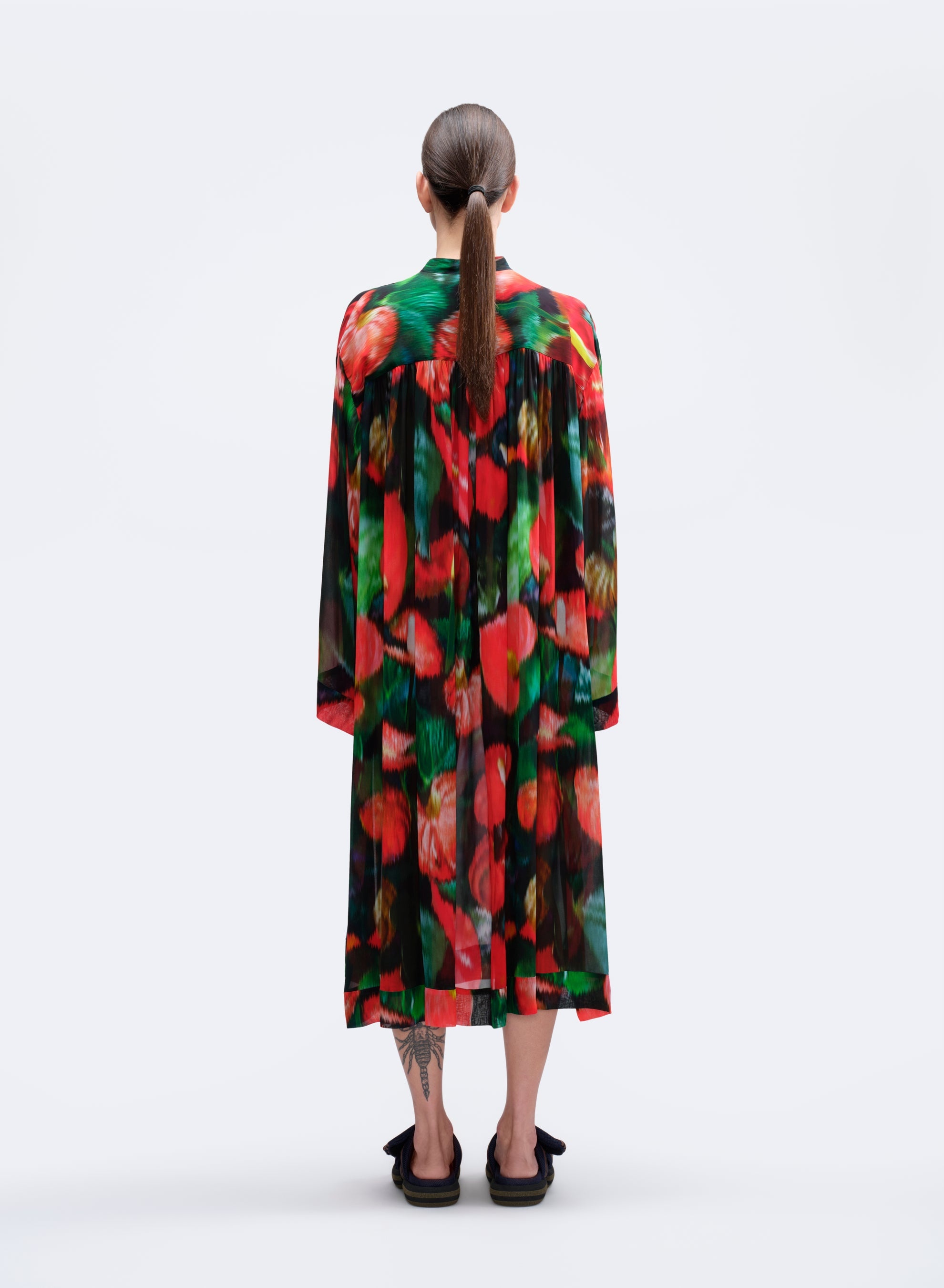 PRINTED LOOSE DRESS - 4