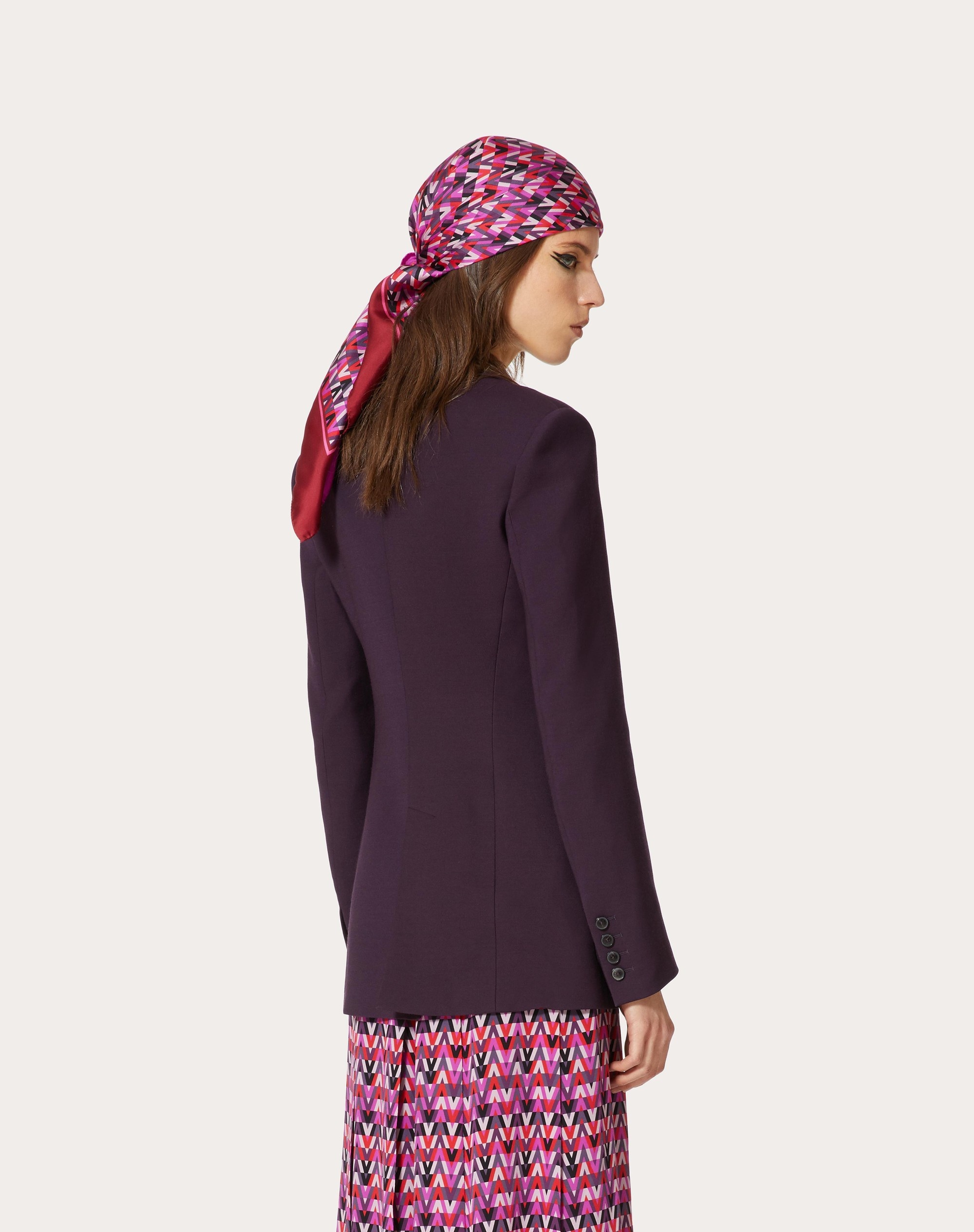BLAZER IN STRETCH WOOL SILK COUTURE - 4