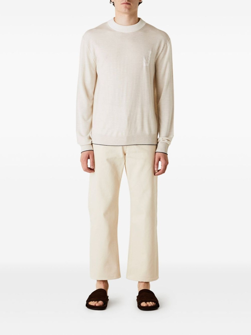 JACQUEMUS logo-embroidered crew-neck sweater outlook