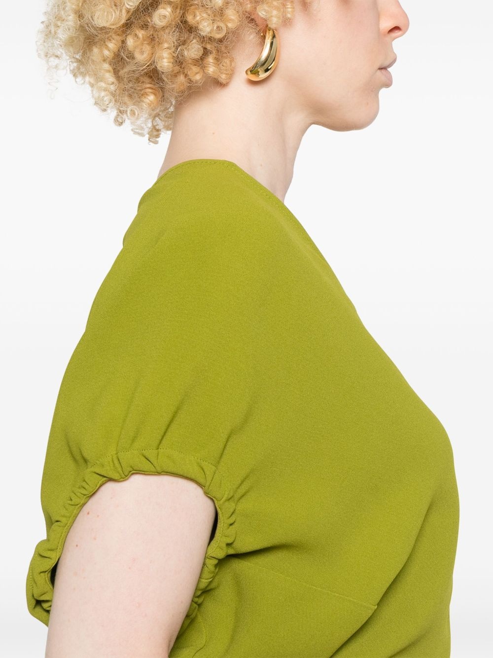 crepe midi dress - 5