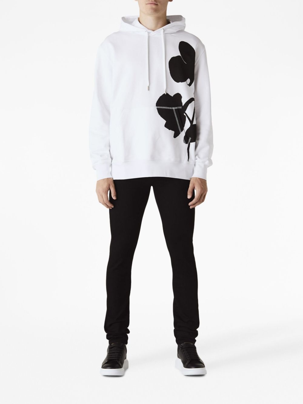 graphic-print cotton hoodie - 2