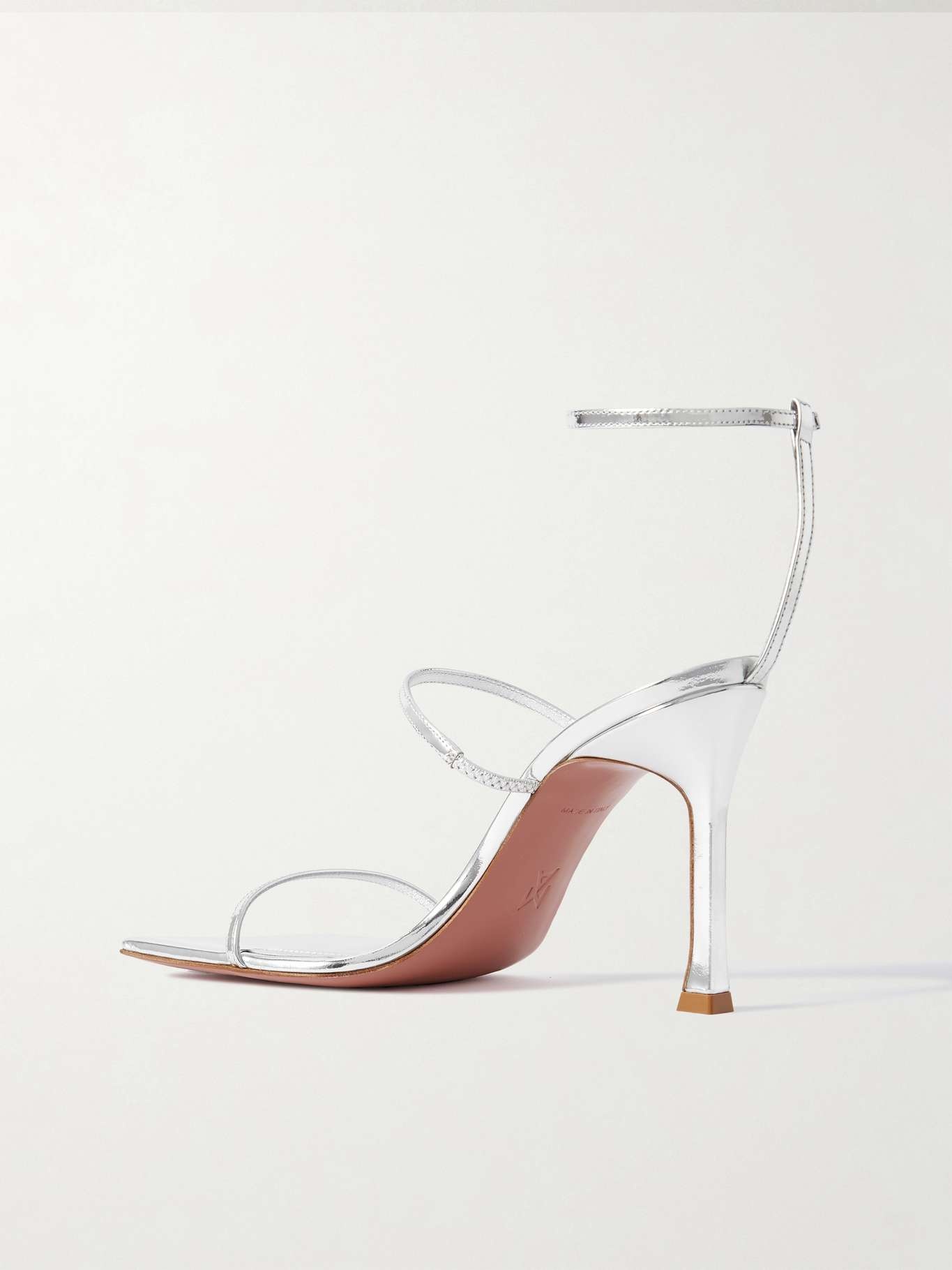 Maya mirrored-leather sandals - 3