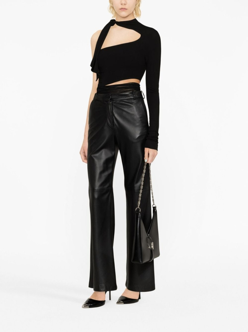 MUGLER cut-out one-shoulder bodysuit outlook