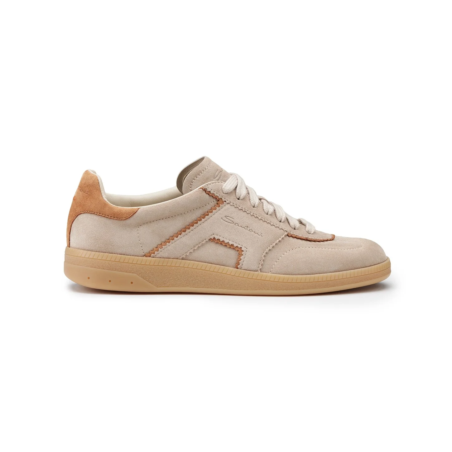 Women's dove grey suede sneaker - 1