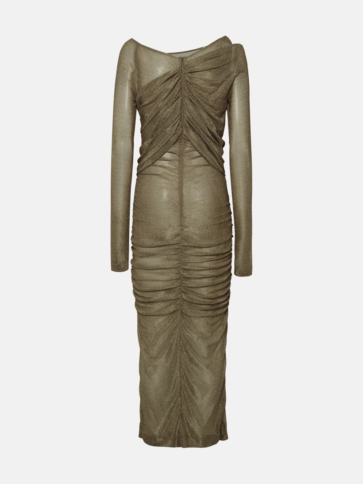 GOLD VISCOSE DRESS - 3