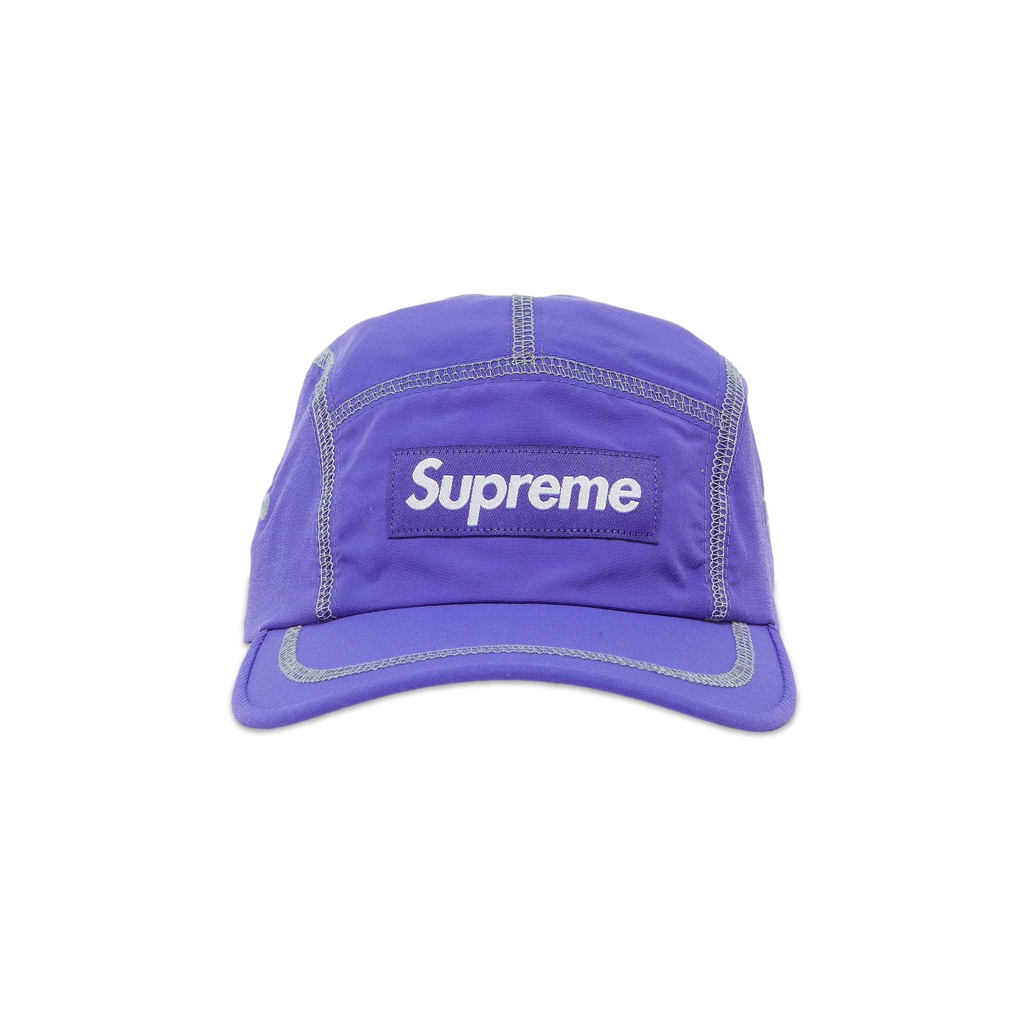 Supreme Reflective Stitch Camp Cap 'Purple' - 1