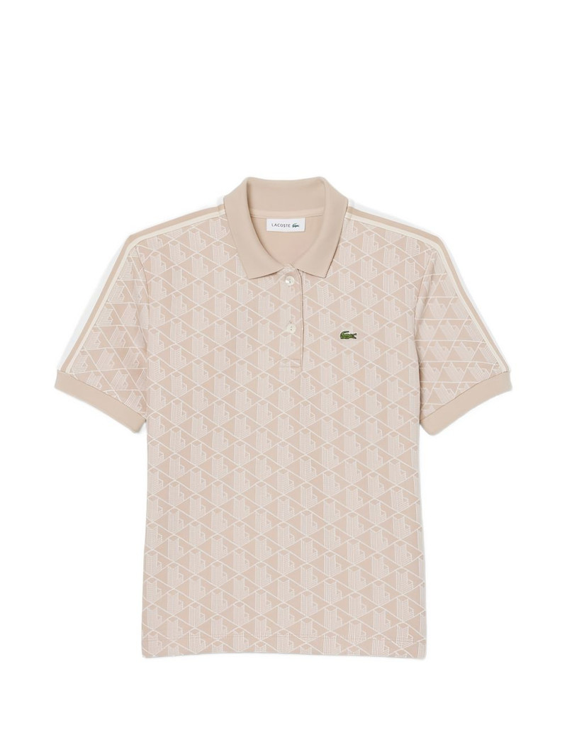 monogram-patterned polo shirt 1