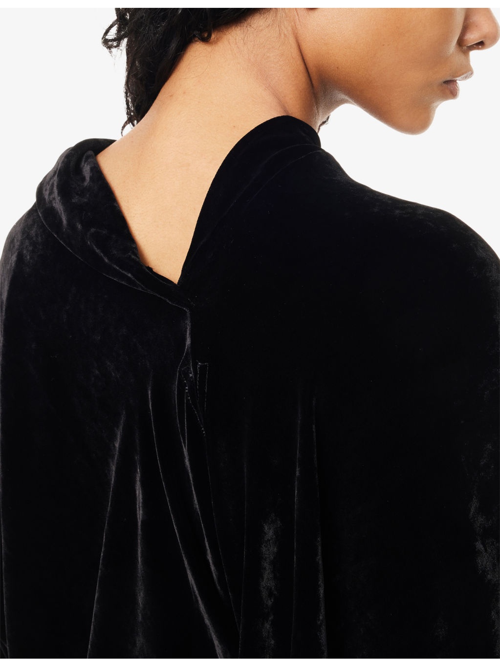 Cylinder Draped Woven Top - 5