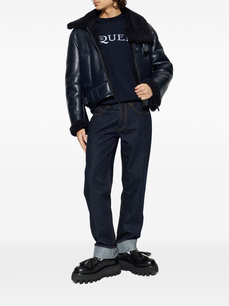 Alexander McQueen intarsia-knit logo sweater outlook