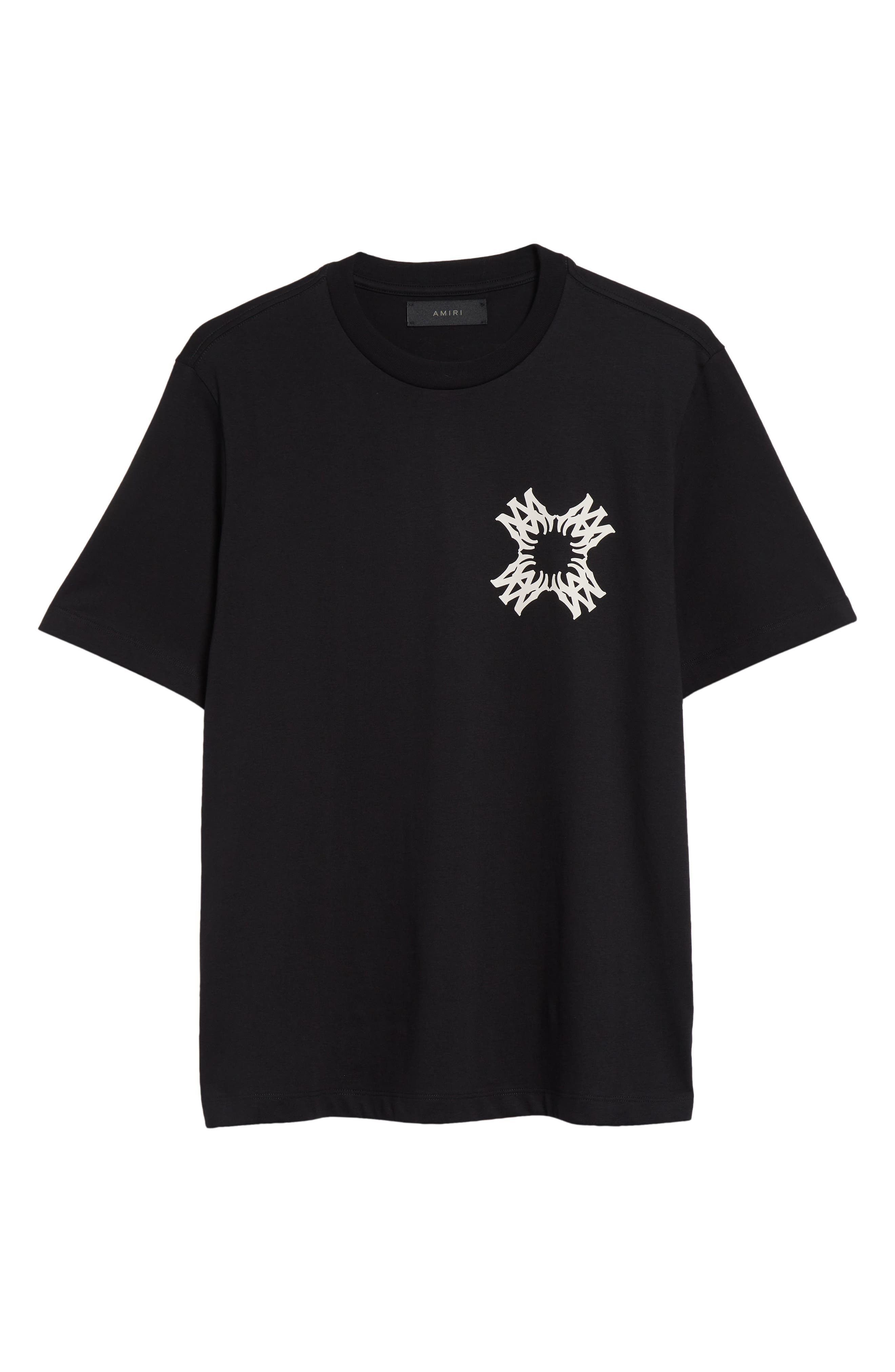 AMIRI Quad Logo Cotton Graphic T-Shirt in Black at Nordstrom - 6