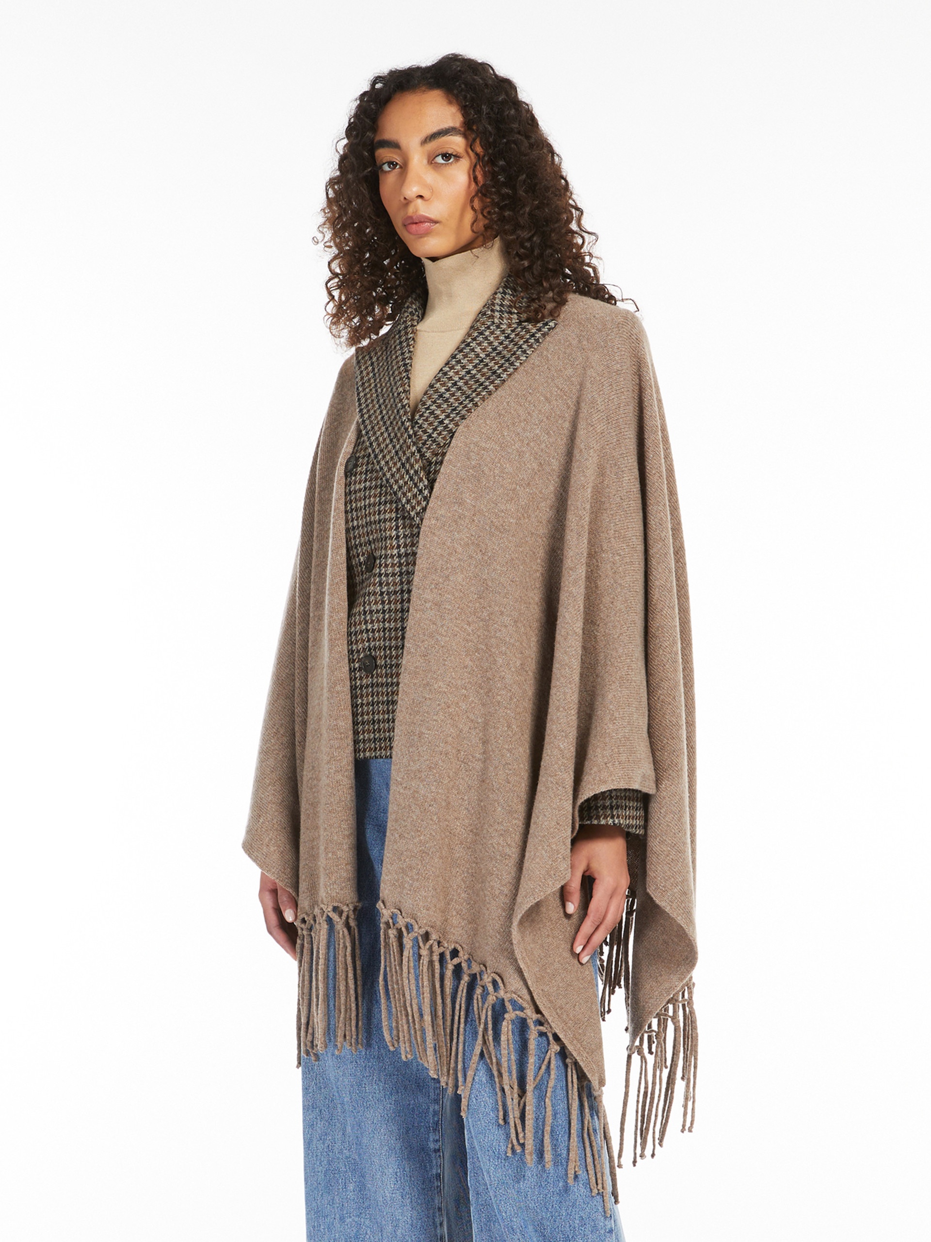 POMPOSA Pure wool poncho - 5