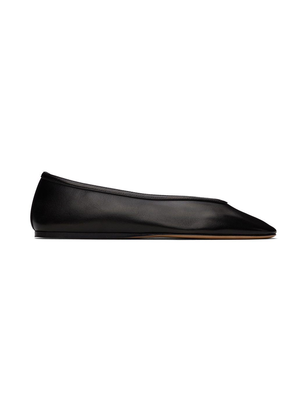 Black Luna Slipper Ballerina Flats - 1