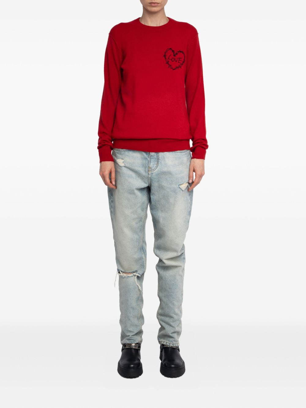 Kendy wired-heart sweater - 2