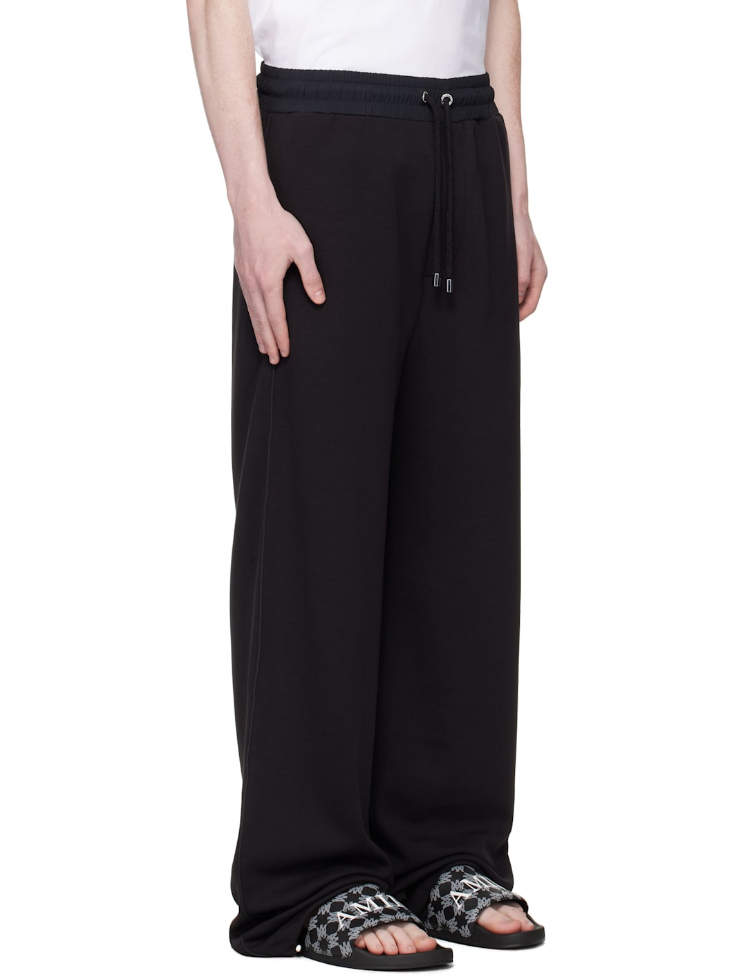 Black Lounge Track Sweatpants - 2