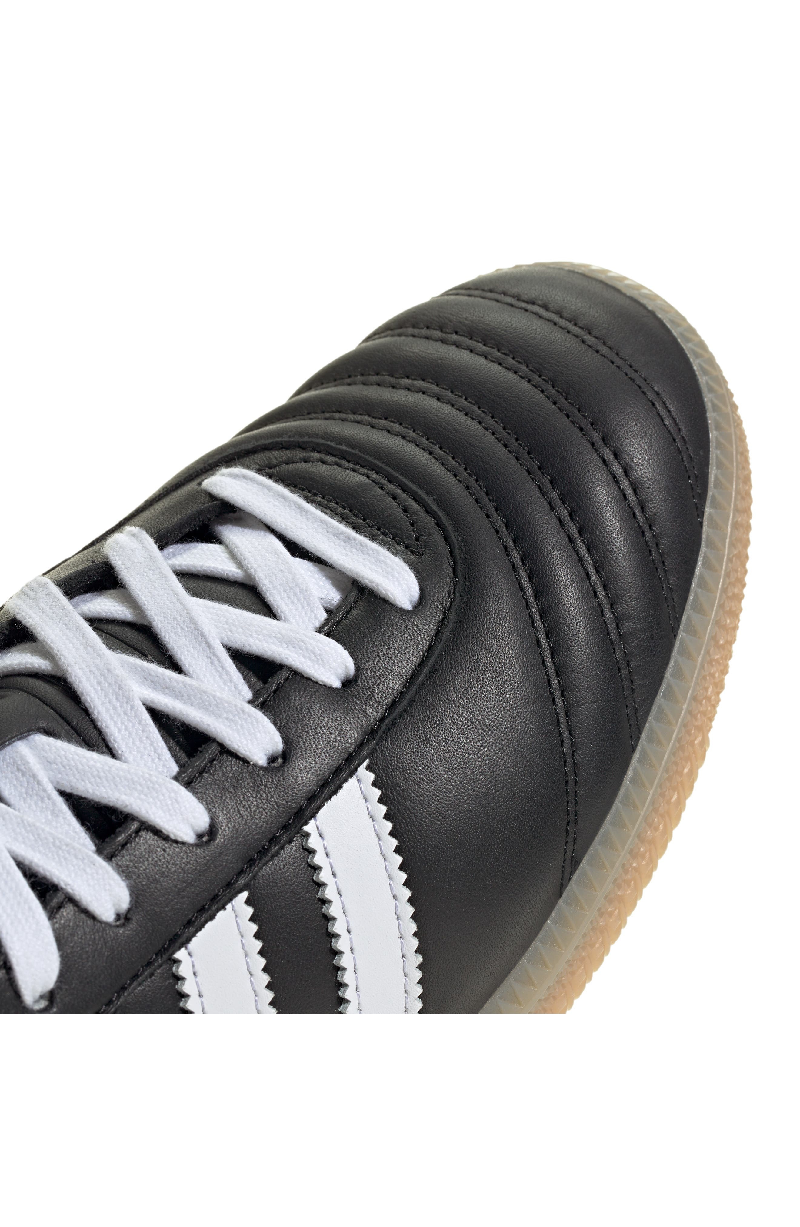 adidas Gender Inclusive Samba 62 Sneaker in Black/White/Gum at Nordstrom - 8