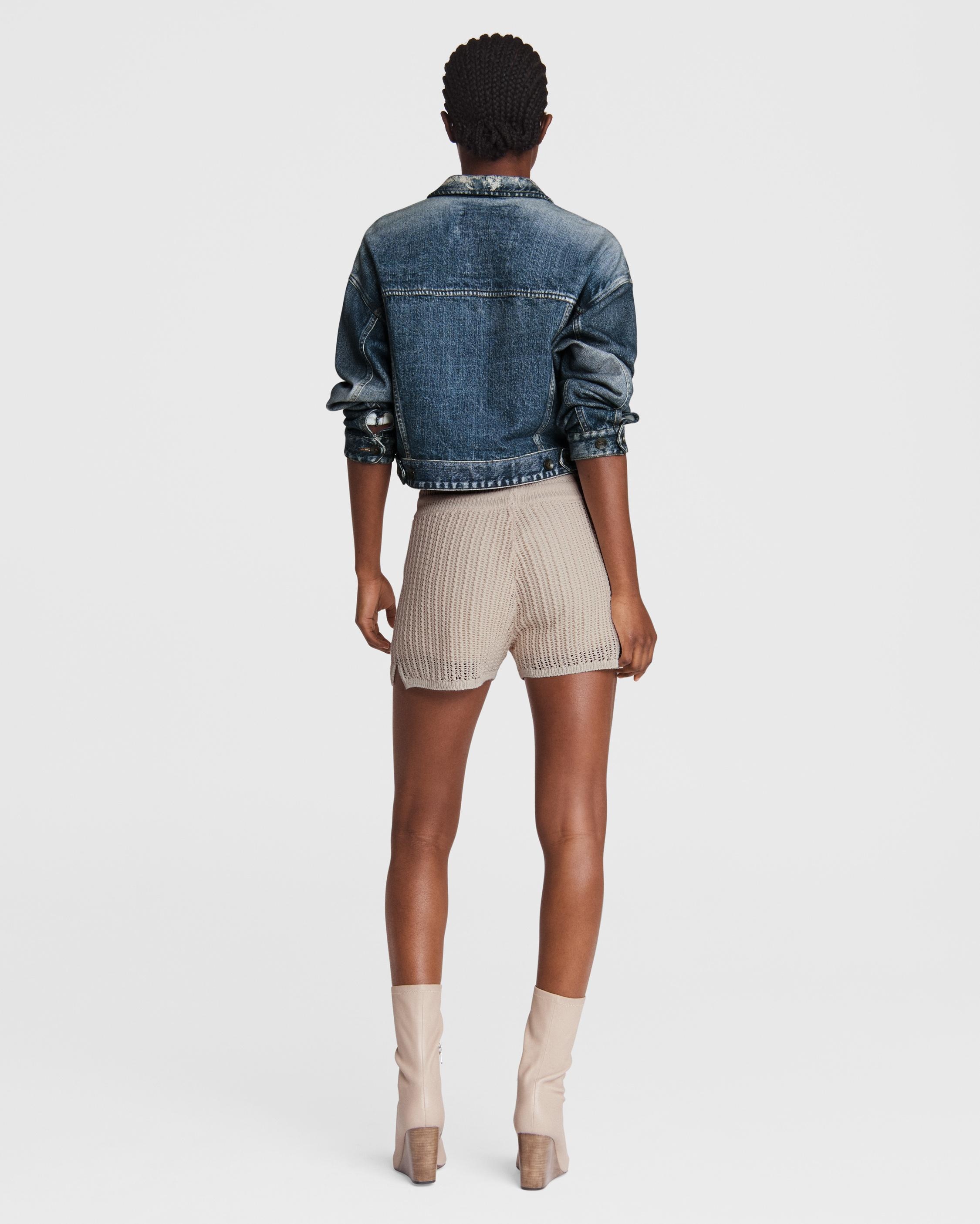 Miramar Cropped Cotton Trucker Jacket
Classic Fit Jacket - 5