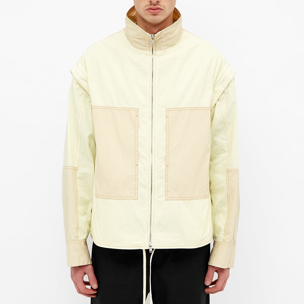 Jil Sander Zip Sleeve Panelled Windbreaker - 5