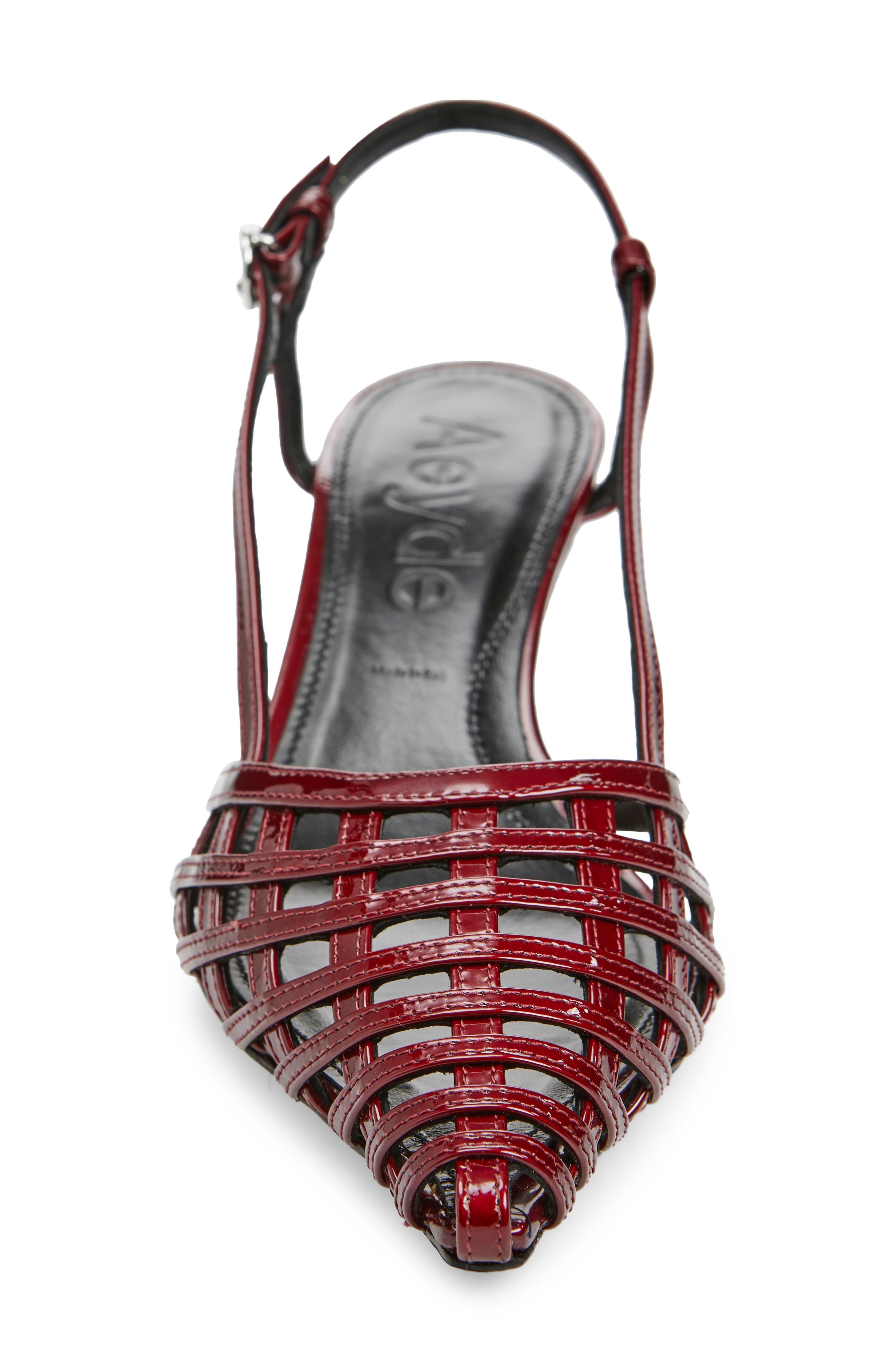 aeyde Helit Pump in Red Metallic at Nordstrom - 4