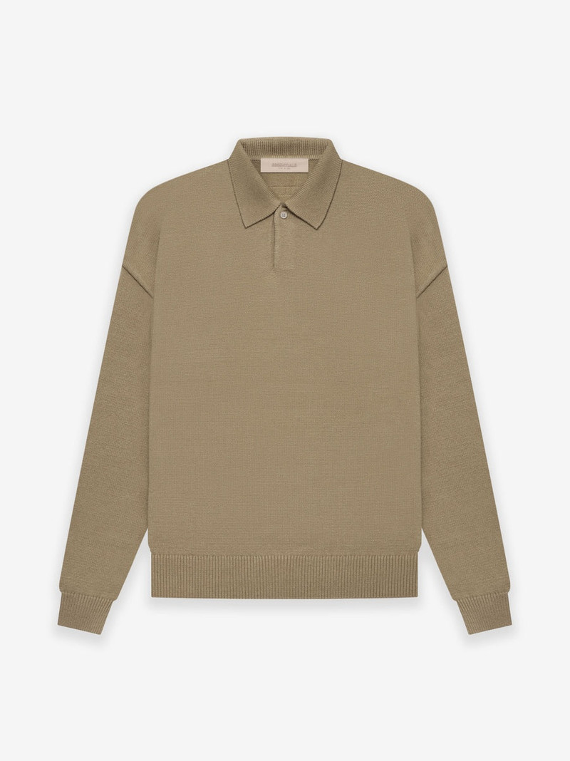 Knit Ls Polo - 1