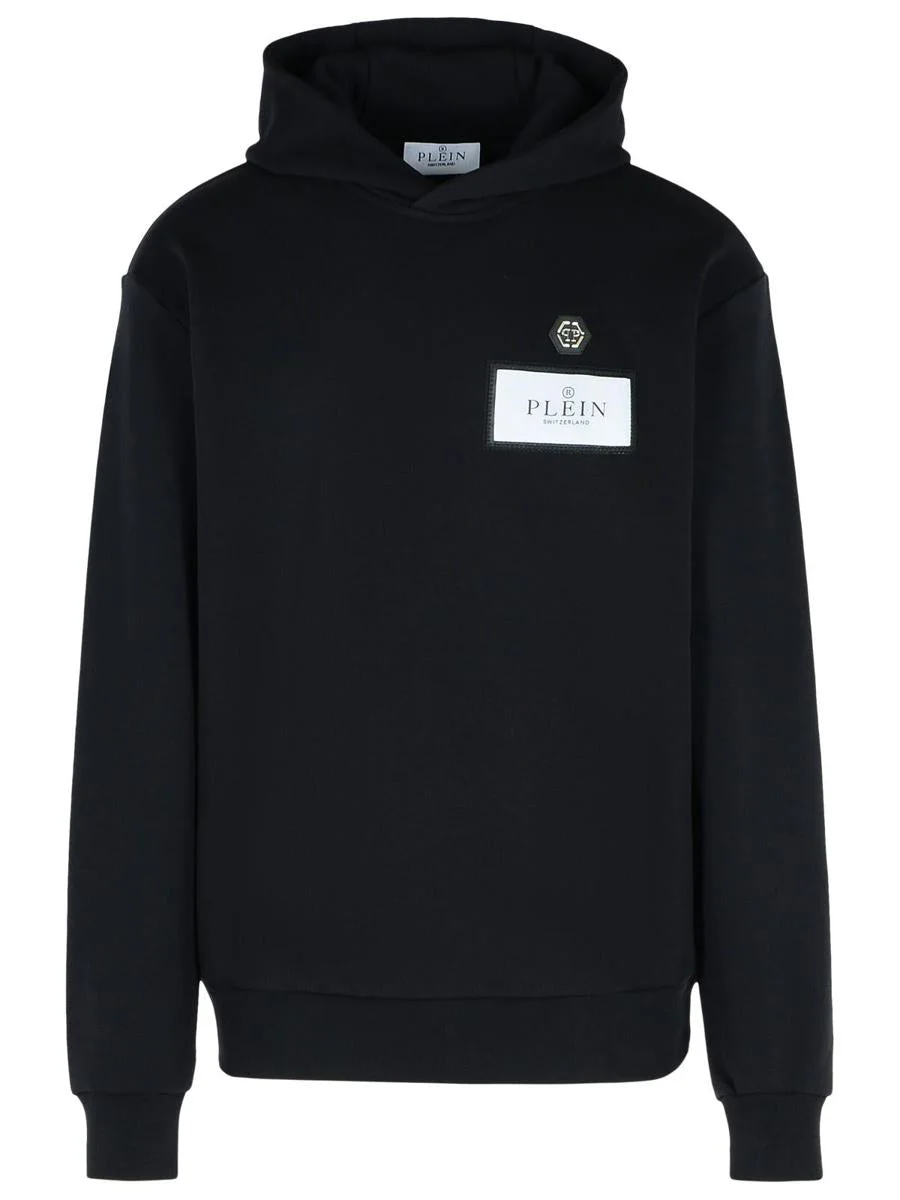 Philipp Plein Black Cotton Blend Sweatshirt - 1