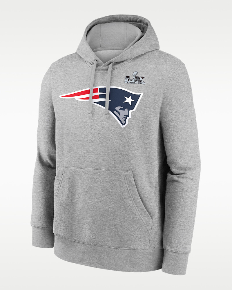 Drake Maye New England Patriots Super Bowl LX Men's Nike NFL Pullover Hoodie 1