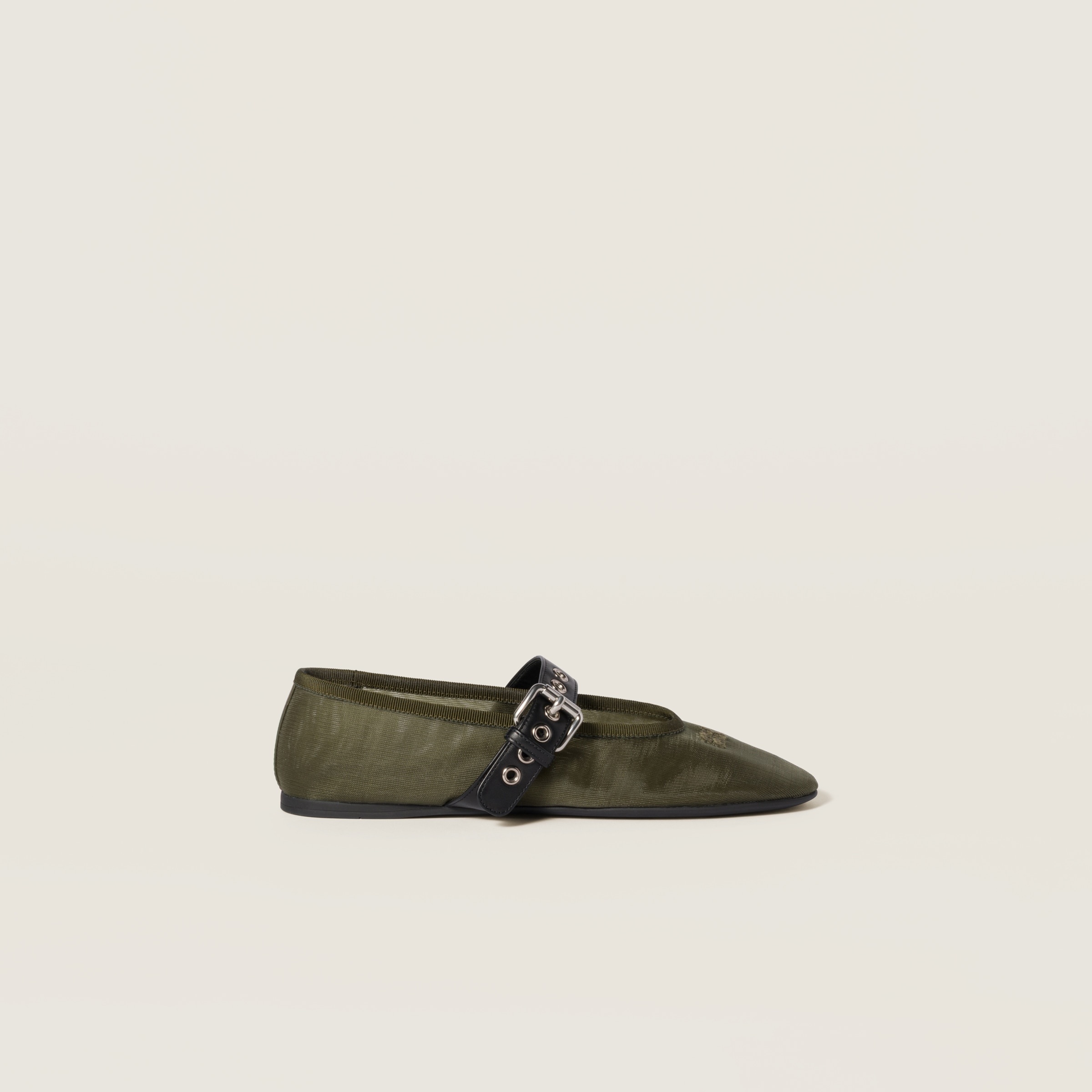 Mesh fabric ballerinas - 2