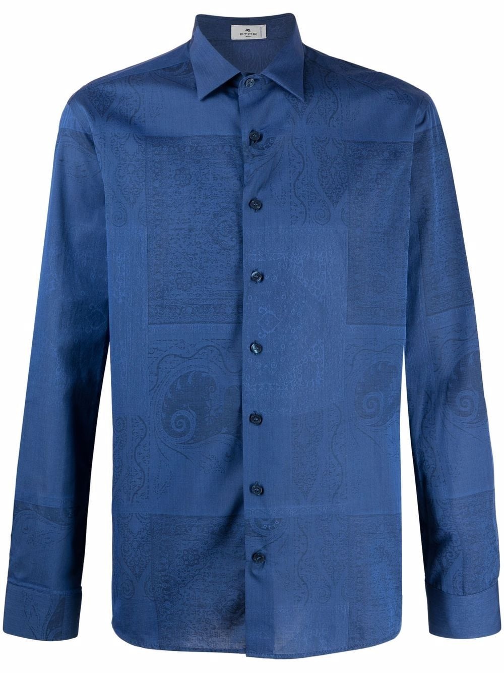 patterned jacquard shirt - 1