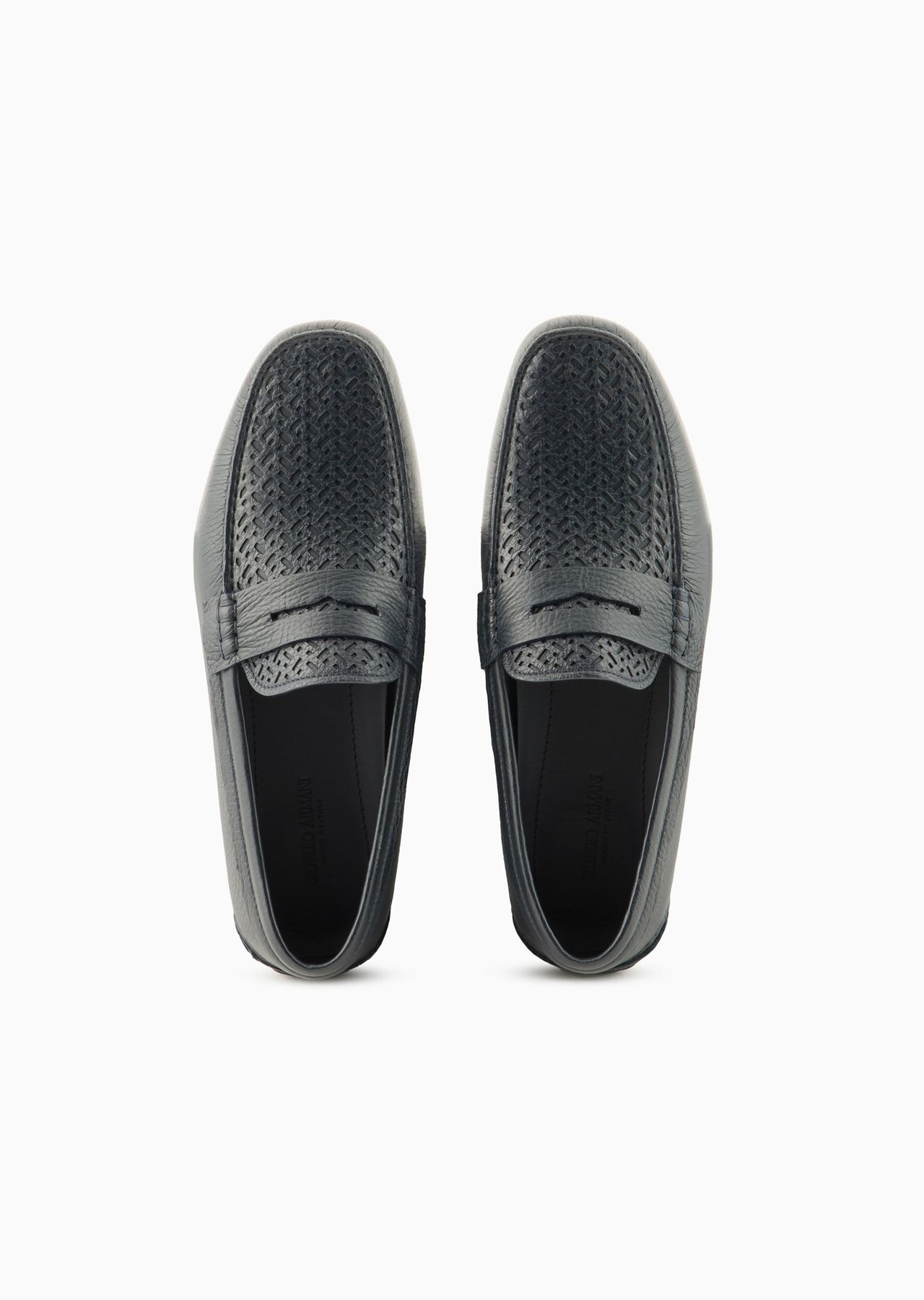 Deerskin and nappa-leather loafers - 3