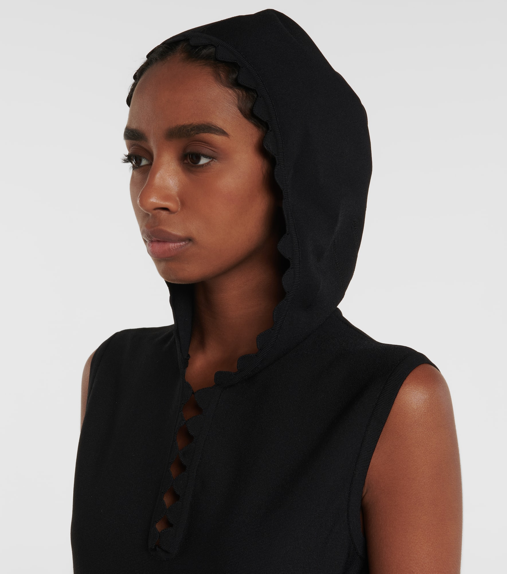 Hooded knit minidress - 6