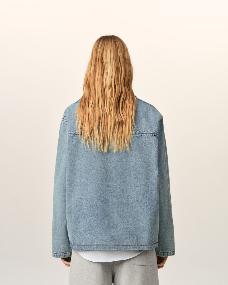 BLUE COTTON VAREUSE WITH AMI DE COEUR 5