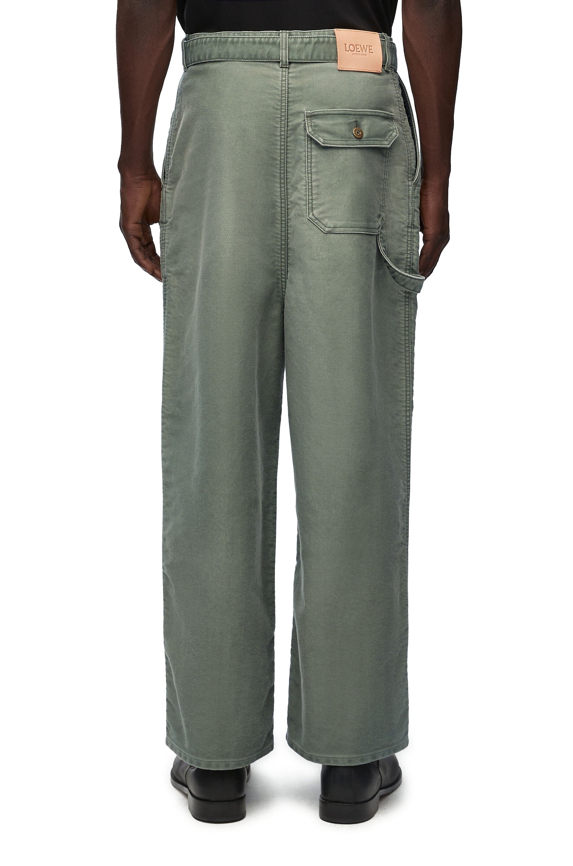 Low crotch trousers in denim - 4