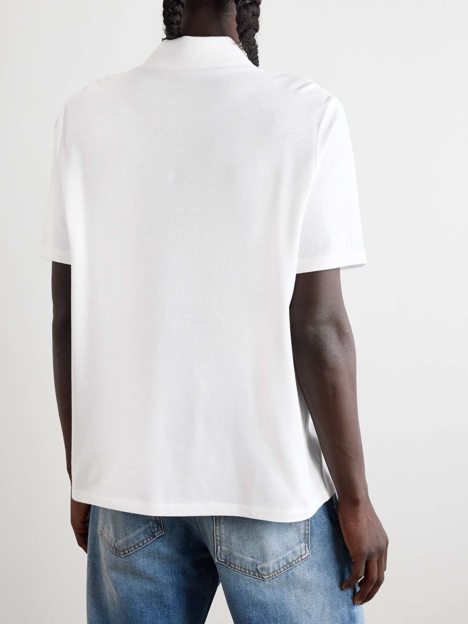 Logo-Print Cotton-Piqué Polo Shirt - 3
