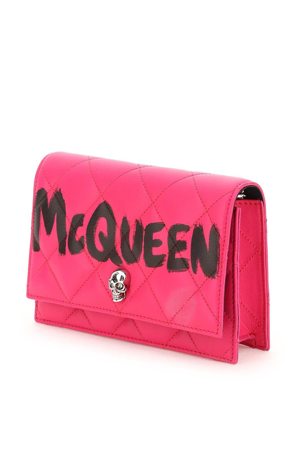 'MCQUEEN GRAFFITI' MINI BAG SKULL - 2