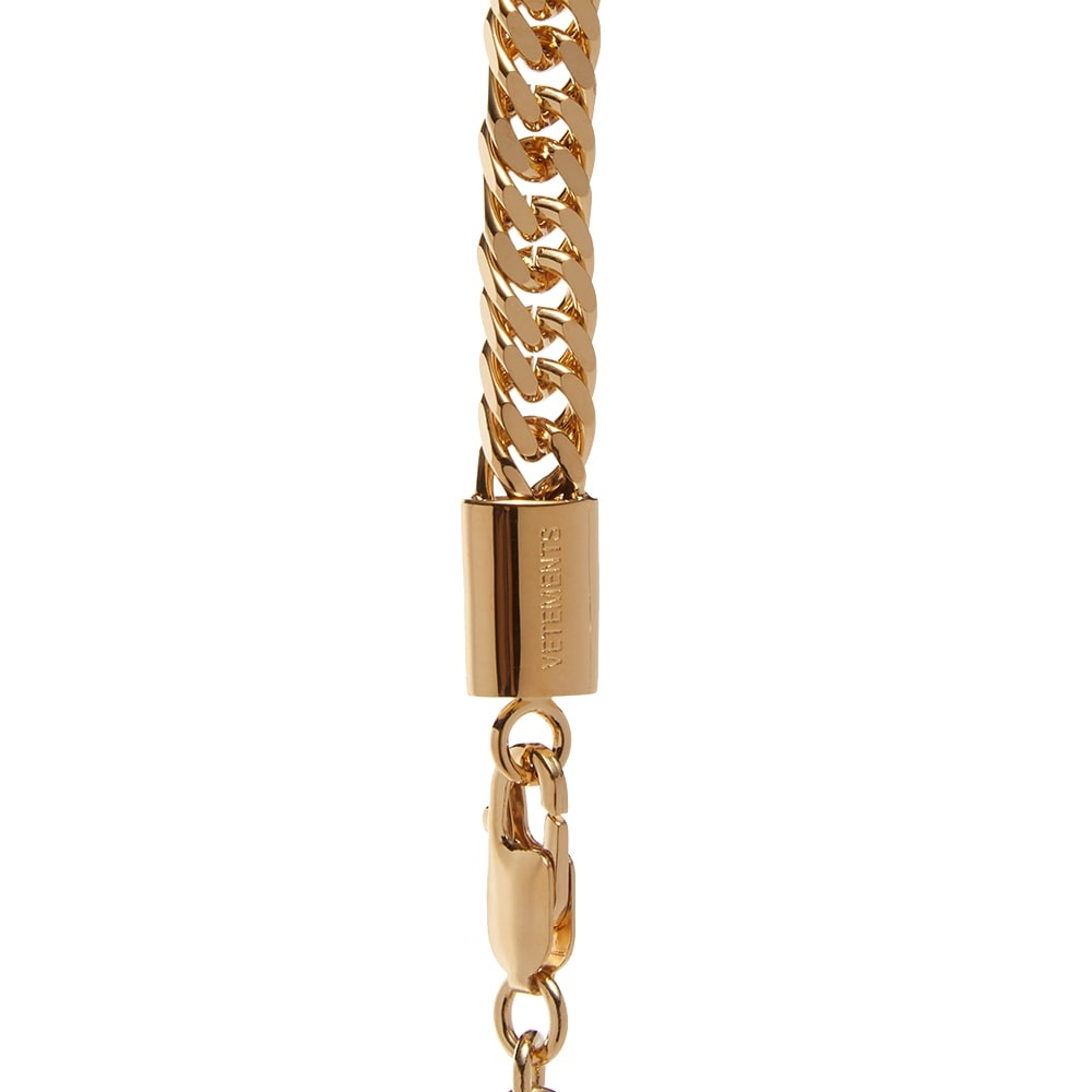 VETEMENTS Gothic Logo Necklace - 3