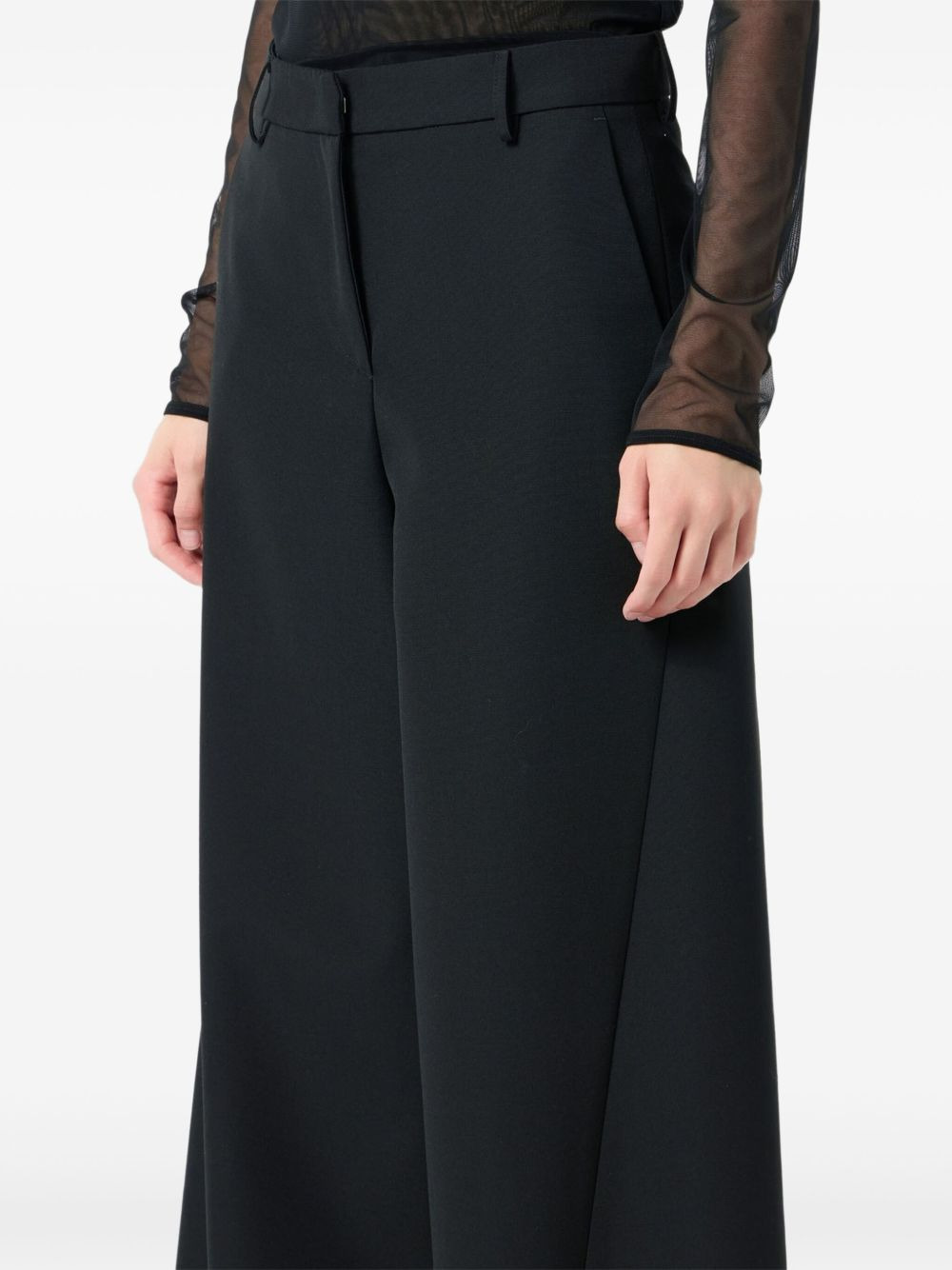 wide-leg panelled trousers - 5