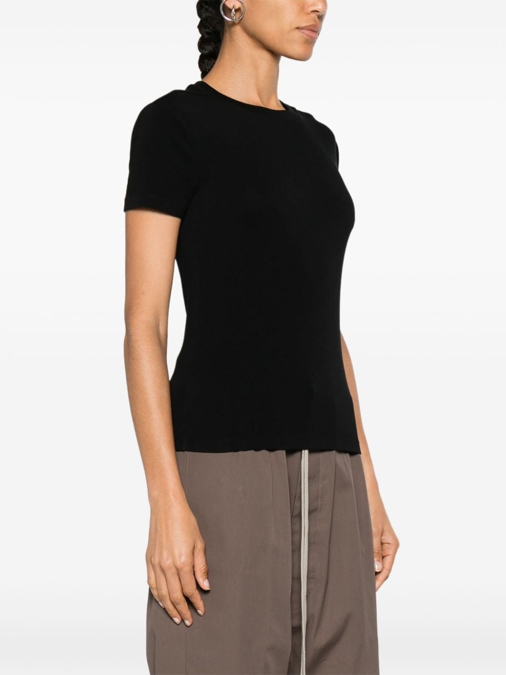 panelled crew-neck T-shirt - 3