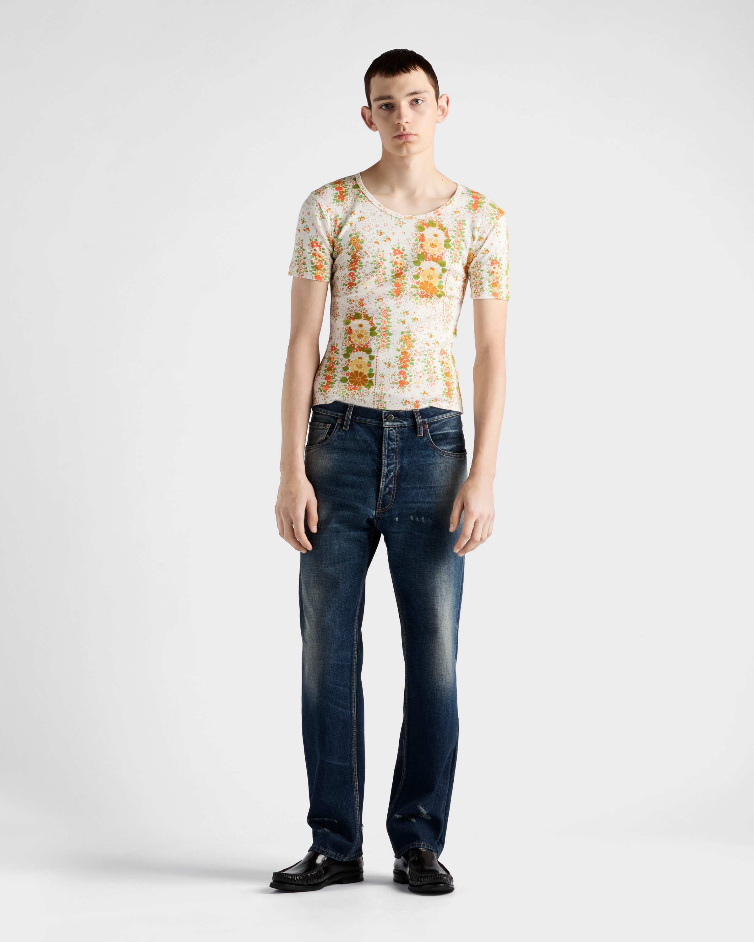 Regular washed denim jeans - 2