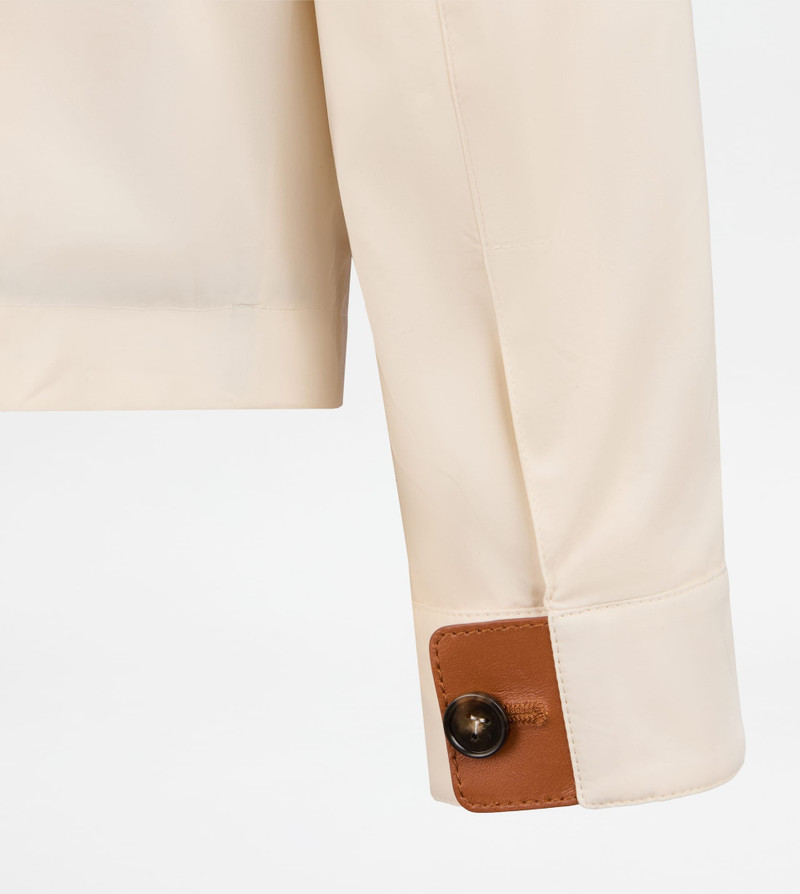 JACKET IN TECHNICAL COTTON - BEIGE 4