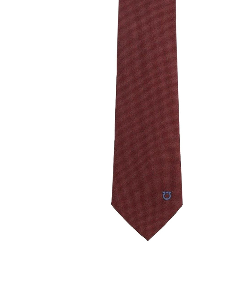 FERRAGAMO Gancini-detail tie outlook