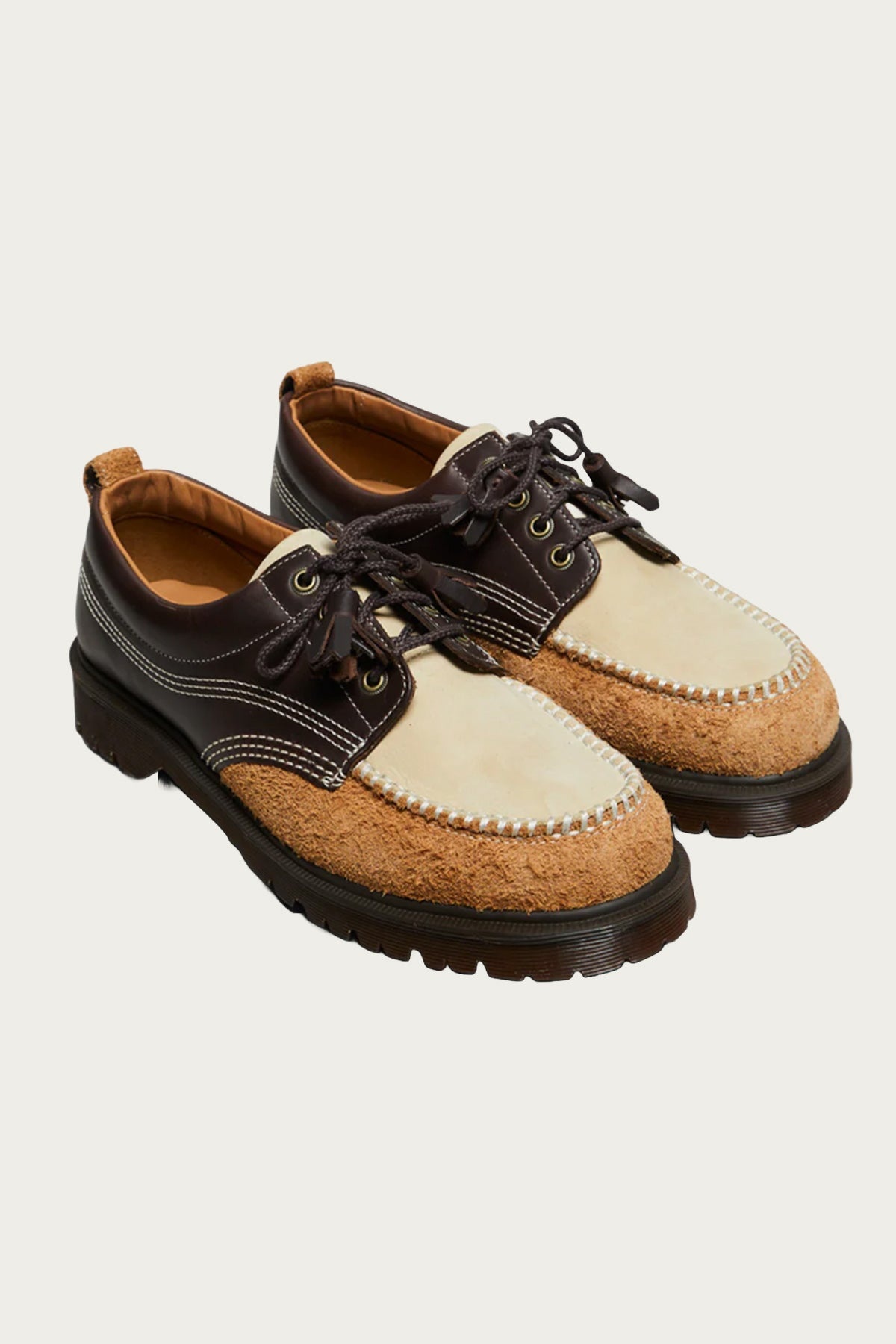 Lowell - Kinsley Tumble Buttersoft/Dark Brown Hairy Suede/Light+Tan Desert Brown - 2