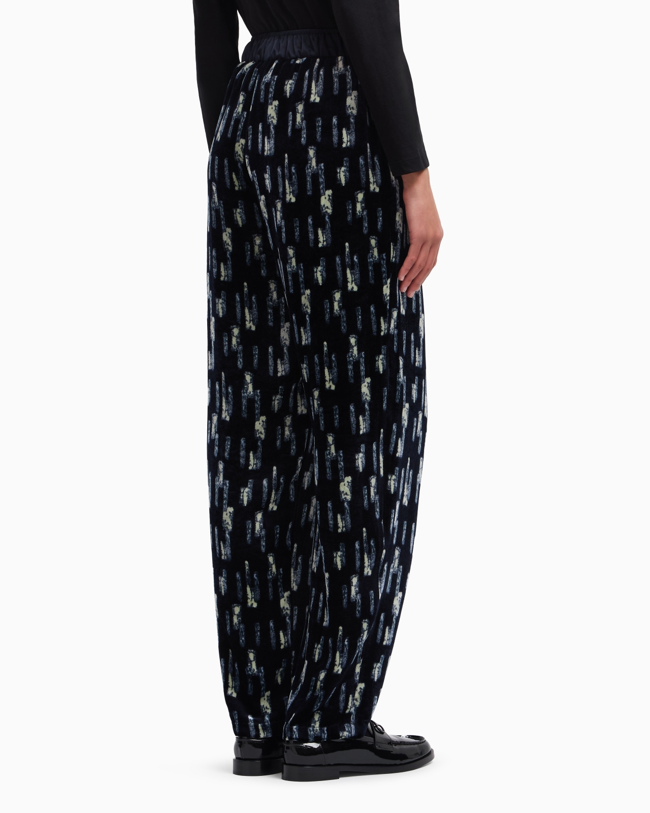 PRINTED VELVET TROUSERS - 3