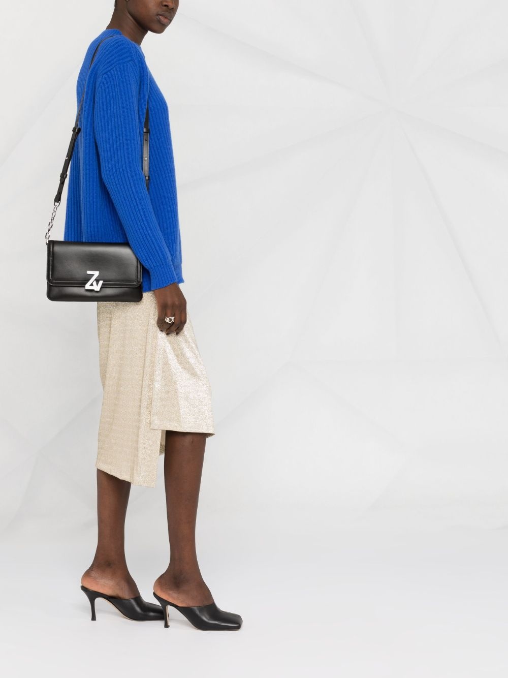 ZV- initial leather crossbody bag - 2